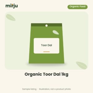 Organic Toor Dal 1kg – sample illustration