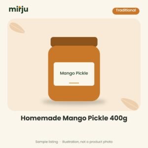 Homemade Mango Pickle 400g – sample illustration