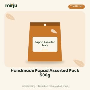 Handmade Papad Assorted Pack 500g – sample illustration