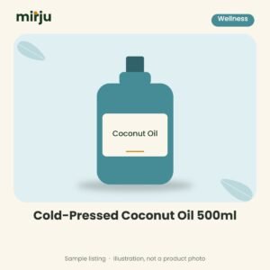 Cold-Pressed Coconut Oil 500ml – sample illustration